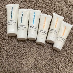 6 KENETMD HAIR CARE 2 Conditioner, 1 Shampoo, 3 Body Lotion .9 Oz Each